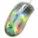 Zebronics Krystal Transparent Premimum Gaming Mouse-Black