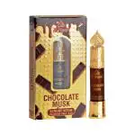 Al - Hassan Chocolate Musk Attar For Men & Women - Pack of 4 (6ml Each) | Alcohol Free Attar | Long Lasting & Captivating Fragrance