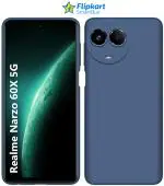 Fashionury Back Cover for Realme Narzo 60x 5G (Blue, Grip Case, Pack of: 1)