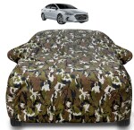 Auto Hub Hyundai Elantra (Model : 2011-2015) Car Cover with Mirror Pocket and Soft Cotton Lining,Waterproof Hyundai Elantra (Model : 2011-2015) Car Body Cover, Army Print