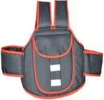 Mom's Pride Black Rexine, Cotton Travel Belt With Expandable Straps Baby Carrier