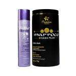 FLORACTIVE PROFISSIONAL Perfect Blonder Shampoo 1000ML and Marroco Gloden Mask 1 KG (set of 2)