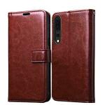 UNILORD Huawei P20 Pro Brown Leather Magnetic Closure Vintage Flip Cover Case