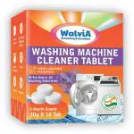 FIGMENT Washing Machine Cleaner Effervescent Tablets, Solid Washer Deep Cleaning Tablet, Triple Decontamination Remover with Natural Formula, for Front and Top Load Washers (Lavender)(Pack of 10 - 30gm Each)