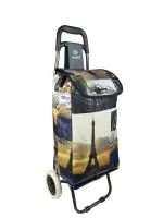 EB EVER BEST Foldable Shopping Trolley Bag with wheels| Fruits & Vegetable Cart (Dream World)