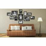 ArtzFolio Wall Photo Frame D108 | Wall Photo Frame Collage for Living Room | Picture Frames Home & Wall Decoration | Black | Set of 11 Units | 4x6 - 8 Unit | 8x10 - 3 Unit