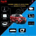 FALCON CAR CHROME ACCESSORIES COMBO KIT FOR WAGONR 2019 ONWARDS