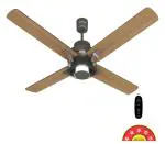 Havells Florette Underlight BLDC 1320mm Motor Ceiling Fan | Remote Controlled, High Air Delivery Fan | 5 Star Rated, 2+1 Year Warranty | (Pack of 1, Smoke brown pine Wood)