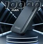 ACwO POwER 711 - 10000 MAh Fast Charging Black Powerbank With 22.5W Output