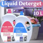 FLEXFIVE Ariel Detergent Liquid 10 Liter Blue & Pink Advanced Natural & Organic Delicate Fabric Stain Removal Detergent for Top & Front Load Washing Machines