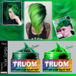 TRUOM TEMPORARY COLOUR HAIR WAX ( ALAGE GREEN & NEON GREEN)