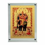 Hawai Lord Vishwakarma Photo with Acrylic Frame for Table Decor , Car Dashboard Décor, Prayer Room | Magnetic Replaceable Photo Acrylic Frame |SFDI049_ACRYLC_PKT