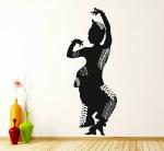 Lanstick Black Lord Krishna Eating Butter Self Adhesive Wall Sticker 30 inch