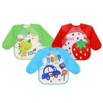 DESIGNESTYMulticolor Waterproof Baby Feeding Bibs ( Pack of 3 )
