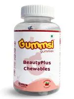 Gummsi Beauty Plus Chewables Biotin from Sesbania Extract, with Zinc Pack of 30 Gummies