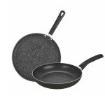 Bergner Essential Plus Non-Stick Cookware Set, 2Pc, Induction Base, Black