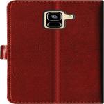 Juberous Faux Leather Case Flip Cover for Samsung Galaxy A8 Plus with Foldable Stand & Cards Slots - Brown