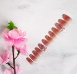 Gleevia Acrylic Multicolor 24 Tips Pre-Designed Reusable Fake Nails With Glue, Pusher And Filer - Presson314