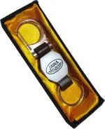 Blue Aura Jawa Silver Leather, Metal Keychain And Key Chain Zawa Key Chain