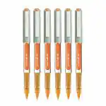 Uni-ball 157 Orange Ink Eye Roller Ball Pen 0.7 mm (Pack of 6)