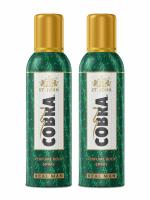ST-JOHN Cobra Real Man Perfume Body Spray for Men up to 24 hours 100ml Each (Pack of 2)