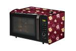 The Furnishing Tree Microwave Oven Cover for Godrej 20 L Convection GMX 20CA5 MLZ Floral Pattern Red