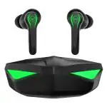 Wings Phantom Truly Wireless Gaming in Ear Earbuds with 50ms Low Latency 40Hrs Playtime MEMS with Mic, Bluetooth 5.3, IPX5 Resistant, for Best Calling and Designed for Comfort Gaming
