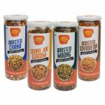 Tasty Giants Roasted Chana, Soyabean, Chana JOR Garam, Moong | Healthy Snacks| Combo Pack of 4| Oil-Free| Gluten Free| Protein Snacks| Roasted Namkeen