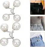 MONYRO Jeans Tightener Waist Clip |Adjustable Waistband Clip-On, Non-Slip Elastic Waist Adjuster, Quick-Fix Tightening Tool & Belt Alternative for Perfect Fit 2 PCS