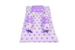 Kwitchy New Born Baby Bedding Set Cradle Mattress with Super Soft Pillow and Bolsters 4 Pcs Bedding Set (0-6 Months)