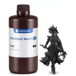 Anycubic Upgraded 8K Standard 3D Printer Resin V2, Enhanced Toughness and Strength, Lower-Odor, High Precision 3D Printing Resin for All LCD Resin 3D Printers (Black, 1kg)