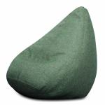 Style Homez ORGANIX Collection, Classic Bean Bag XL Size Green Color in Organic Jute Fabric, Cover Only