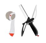 FIRST FRONT Stainless Steel Apex Pizza Cutter With Stainless Steel Sharp Blades Claver Cutter and (Multicolour, Pack of 2)