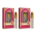 Al-Nuaim Silver Series White Oudh Attar Roll On - 6ml (Pack Of 2) | Alcohol Free | Luxury Scent with Long Lasting Fragrance For Men & Women
