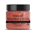 SAMROOLS-Strawberry Face Scrub with Salicylic Acid for Acne and Blackhead Treatment
