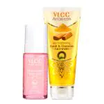 VLCC Skin Brightening Combo ( Pro Radiance Skin Brightening Serum Rejuvenates Skin & Evens Out Skin Tone - 40 ml & Ayurveda Skin Brightening Haldi & Chandan Face Wash - 100 ml )