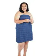 Doctor Towels Banana Double Cloth Bath Towel Plus Size, French Blue Pack of 1 (70x180 cm)