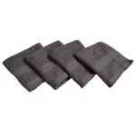 Giza COTTON Face Towel | Gym Towel for Men | Soft Towel for Women | Turkish Towels | Color - Grey| Pack of 4