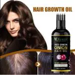 KURAIY Red ONION OIL Hair Growth Products Essential Oils Ampoule Serum Thick Long Hair Nourishing OIL For Hair Care Strong Conditioner 50ML