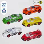 KIWI Kool Pull Back Die-Cast Mini Series Alloy Car for kids, (Set of 5 | Multicolor)