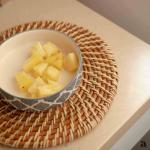 ARDPURE_SUTRA - Handcrafted Cane/Rattan Round Placemat (Size: 12 inch)