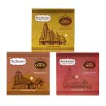 Hari Darshan Temple Premium Dhoop - Sandal Rose Gold Non-Toxic Herbal Sticks (Pack of 3, 100g Each)