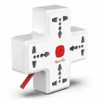 Fybros 240 Volts F-plus 4x1 International Sockets Power Extension Box With Master Switch And Indicator 2 Meter