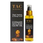 TAC - The Ayurveda Co. Eladi Triphala & Hemp Seed Ultimate Face & Body Glow Oil For Glowing Skin, Illuminate & Detan, 100ml/ 3.38 fl.oz