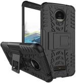 Leyon Black Plastic Back Cover For Motorola Moto E4 Plus