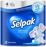 Selpak Kitchen Towel Paper - 3Ply (4 Rolls/Pack)