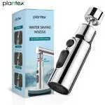 Plantex Brass Tap Extender for Kitchen Sink/Flexible Taps Extension with 3 Anti-Splash Modes/Upto 80% Water Saving/360 Swivel Sink Faucet Sprayer Attachment(Chrome)