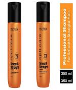 Matrix Shampoo Opti.Care Professional Smooth Straight with Shea Butter, Up to 4 Days of Frizz Control 350 ml (Packof 2)