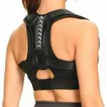 Skudgear Posture Corrector | Back Brace | Collarbone Correction Belt | Back Pain Relief | Shoulder Support Belt | Hunchback Corrector | Magnetic Therapy | Unisex (XL_Black)