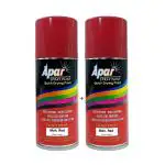 APARSPRAY Automotive Spray Paint Mah. Red (RC Colour Name) Compatible for Mahindra Tractor -225 ml (Pack of 2-Pcs)